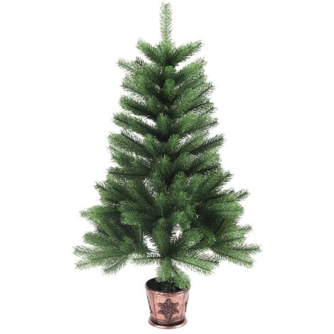 Artificial Christmas Tree Lifelike Needles 65 cm Green vidaXL