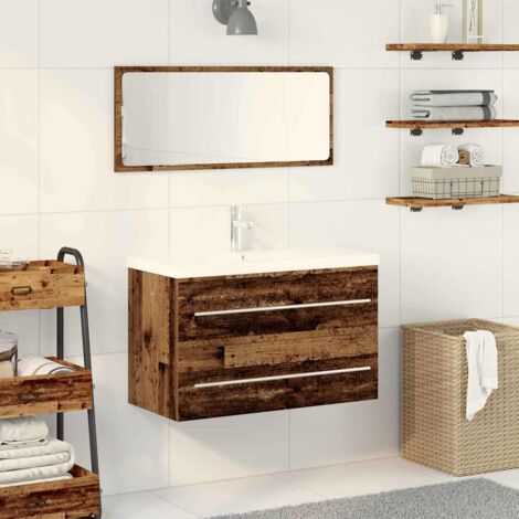 Bathroom Sink Cabinet Old wood 80 x 38.5 x 48 cm vidaXL
