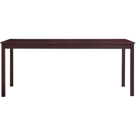 Dining Table Dark Brown 180x90x73 cm Pinewood vidaXL