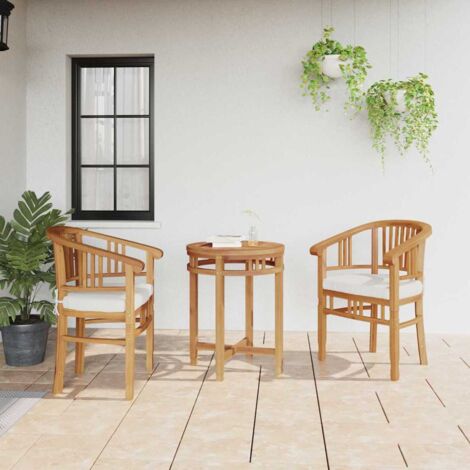 Garden Chairs 2 pcs Brown 63 x 58 x 89 cm Solid teak wood vidaXL