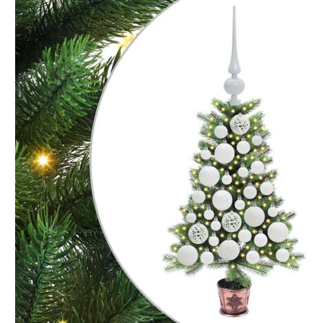 Christmas Tree with 150 LEDs with Stand Green 65 cm PE vidaXL