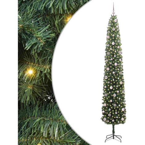Artificial Christmas Tree with 300 LEDs with Stand Green 270 cm vidaXL