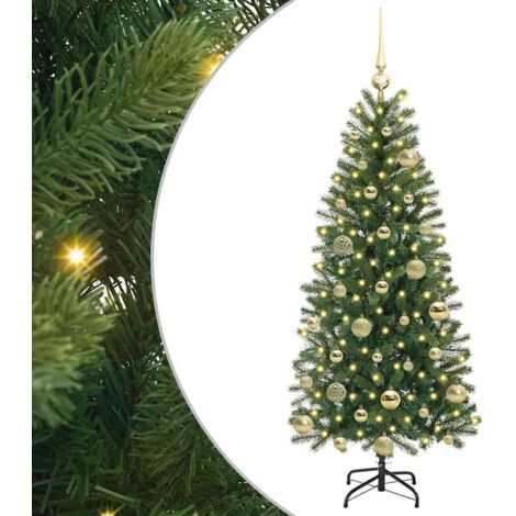 Artificial Christmas Tree with 150 LEDs Green 120 cm PE and PVC vidaXL