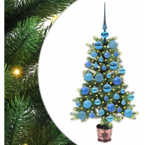 Christmas Tree with 150 LEDs with Stand Green 90 cm PE vidaXL (1/5)