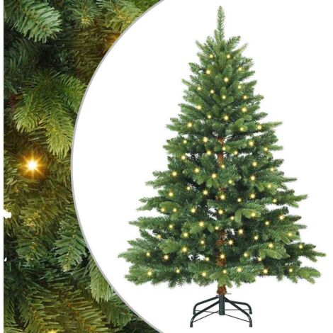 Artificial Christmas Tree with 150 LEDs Green 150 cm PE and PVC vidaXL (1/5)