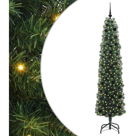 Artificial Christmas Tree with 300 LEDs with Stand Green 210 cm vidaXL