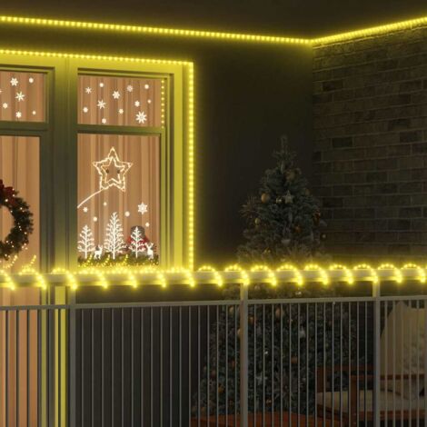 Rope Light with 1200 LEDs Warm White 50 m PVC vidaXL