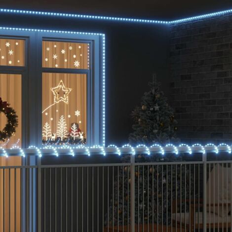 Rope Light with 1200 LEDs Cold White 50 m PVC vidaXL