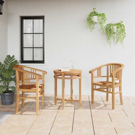 Garden Chairs 2 pcs Brown 63 x 58 x 89 cm Solid teak wood vidaXL (1/5)