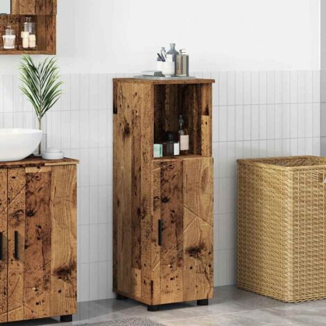 Bathroom Cabinet with Storage Old Wood 30 x 35 x 95 cm vidaXL (1/5)