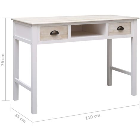 Console Table 110x45x76 cm Wood vidaXL