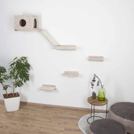 Cat Climbing Wall Mont Blanc Wood Beige Kerbl