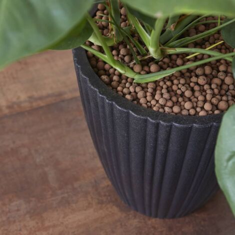 Vase Urban Tube Tapered 40x40 cm Black KBLT801 Capi