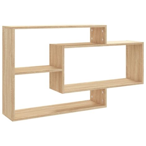 Wall Shelf Sonoma Oak 104x20x58.5 cm Engineered Wood vidaXL
