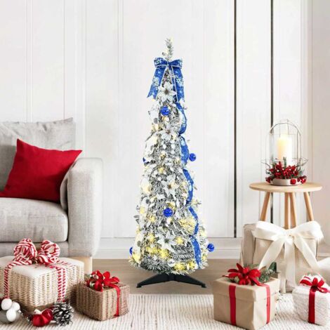 Artificial Christmas Tree with 50 LEDs White 120 cm PVC vidaXL (1/5)