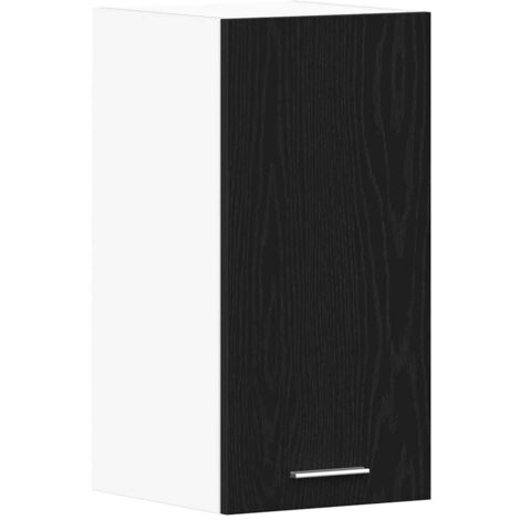 Hanging Cabinet Black Oak 30x31x60 cm Engineered Wood vidaXL (1/5)