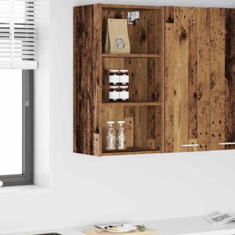 Hanging Cabinet Old Wood 40 x 29.5 x 80 cm Engineered Wood vidaXL (1/5)
