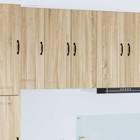 Wall Cabinet LUCCA Sonoma Oak 30 x 31 x 80 cm Engineered Wood vidaXL