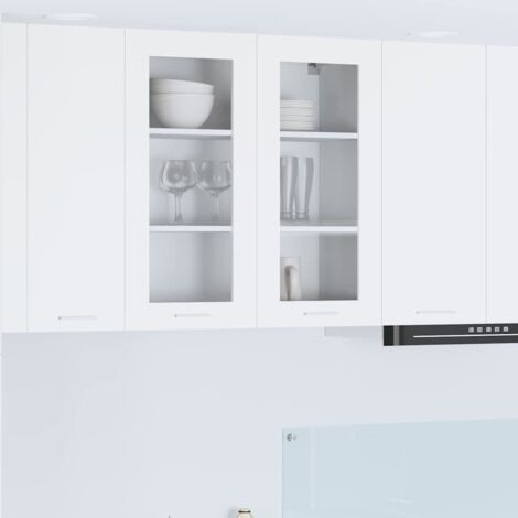Hanging Cabinet with Door White 80 x 31 x 80 cm Engineered Wood vidaXL (1/5)