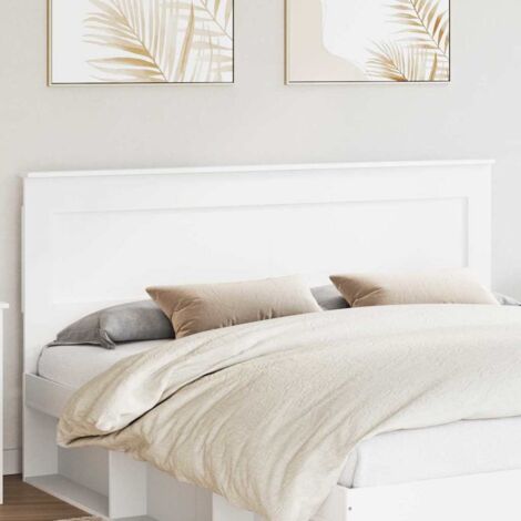 Headboard with Headboard White 200 cm Engineered Wood vidaXL
