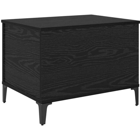 Coffee Table Black Oak 60 x 44.5 x 45 cm Engineered Wood vidaXL