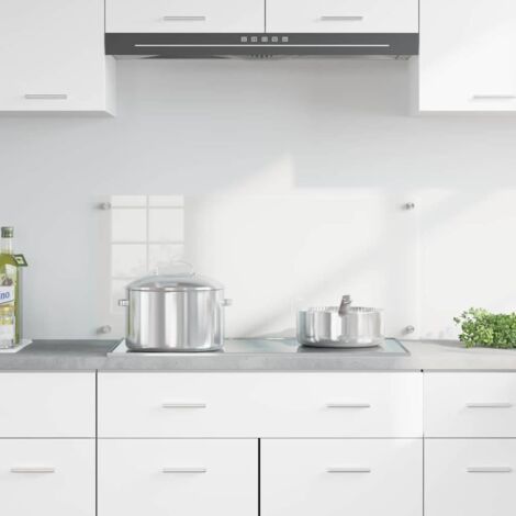 Kitchen Backsplash Transparent 90 x 40 cm Tempered Glass vidaXL