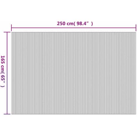 Room Divider Bamboo Natural 250x165 cm vidaXL