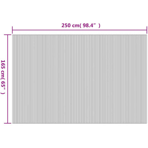 Room Divider Bamboo White 250x165 cm vidaXL