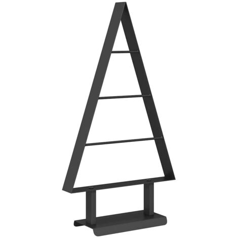 Metal Christmas Tree with Stand Black 60 cm Steel vidaXL (1/5)