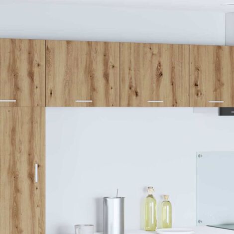 Hanging Cabinet 2 pcs Artisan Oak and White 50 x 31 x 40 cm vidaXL (1/5)
