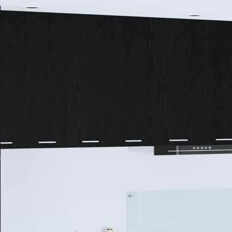 Hanging Cabinet Black Oak 60 x 31 x 80 cm Engineered Wood vidaXL (1/5)