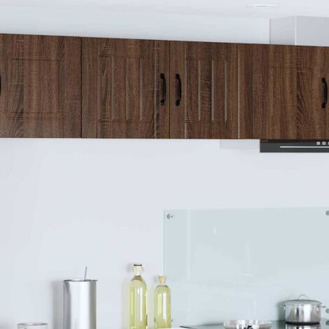 Wall Cabinet LUCCA Brown Oak 40 x 31 x 40 cm Engineered Wood vidaXL