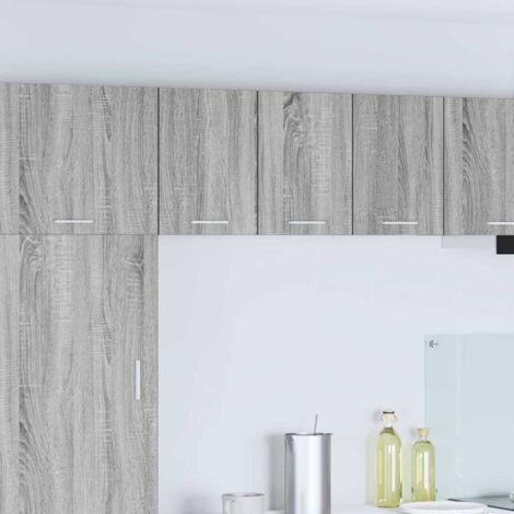 Hanging Cabinet with Door Grey Sonoma and White 30 x 31 x 40 cm vidaXL (1/5)