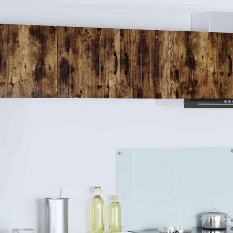 Wall Cabinet LUCCA Smoked Oak 80 x 31 x 40 cm Engineered Wood vidaXL