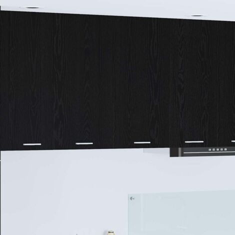Hanging Cabinet Black Oak 80 x 31 x 80 cm Engineered Wood vidaXL (1/5)