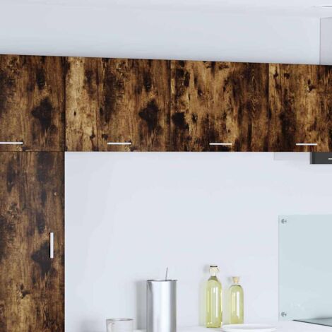 Hanging Cabinet with Door Smoked Oak and White 50 x 31 x 40 cm vidaXL (1/5)