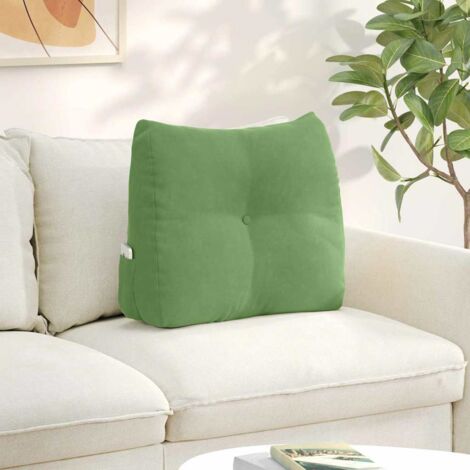 Back Pillow Light Green 60 x 24 x 50 cm Velvet vidaXL