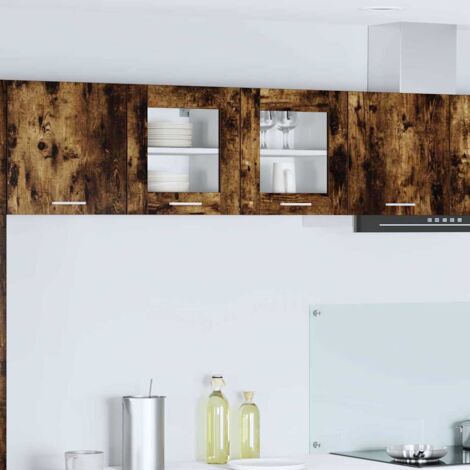 Hanging Cabinet Smoked Oak 40 x 31 x 40 cm Engineered Wood vidaXL (1/5)