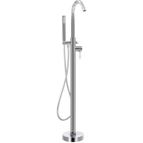 Freestanding Bathtub Faucet Stainless Steel 118.5 cm vidaXL