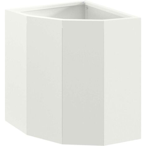 Corner Planter White 30 x 30 x 35 cm Steel vidaXL