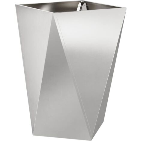 Planter Silver 50 x 50 x 75 cm Stainless Steel vidaXL