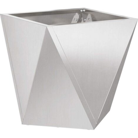 Planter Silver 30 x 30 x 30 cm Stainless Steel vidaXL