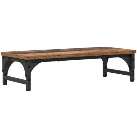 Monitor Stand Old Wood 55 x 23 x 14 cm Engineered Wood vidaXL