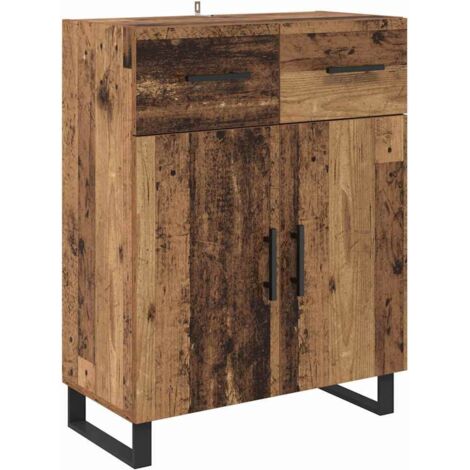 Sideboard Old Wood 69.5 x 34 x 90 cm Engineered Wood vidaXL (1/5)
