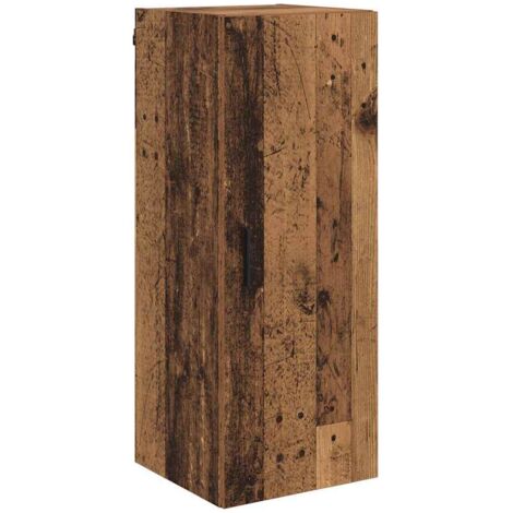 Wall Mounted Cabinet Old Wood 34.5 x 34 x 90 cm Engineered Wood vidaXL (1/5)