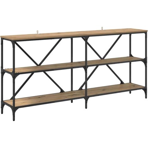 Console Table Artisan Oak 160 x 30 x 75 cm Engineered Wood vidaXL