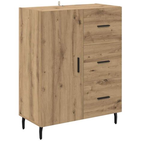 Sideboard with Drawer Artisan Oak 69.5 x 34 x 90 cm vidaXL (1/5)