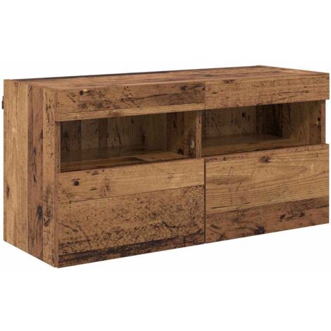 TV Wall Cabinet Old Wood 80 x 30 x 40 cm Engineered Wood vidaXL (1/5)