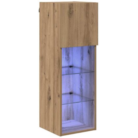Wall-mounted TV Cabinet Artisan Oak 30.5 x 30 x 90 cm vidaXL (1/5)