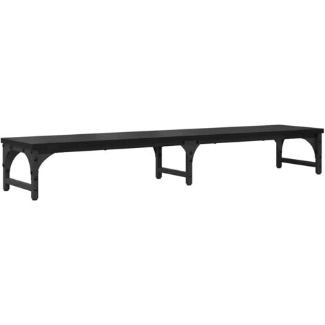 Monitor Stand Black Oak 105 x 23 x 15.5 cm Engineered Wood vidaXL